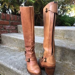 Frye Sandra Buckle Tall Shaft Boot boots size 6